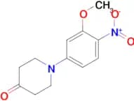 1-(3-methoxy-4-nitrophenyl)piperidin-4-one