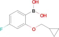 2-(Cyclopropylmethoxy)-4-fluorophenylboronic acid