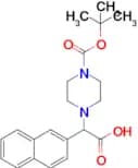 2-(4-(tert-Butoxycarbonyl)piperazin-1-yl)-2-(naphthalen-2-yl)acetic acid