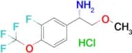 (S)-1-(3-Fluoro-4-(trifluoromethoxy)phenyl)-2-methoxyethan-1-amine hydrochloride