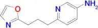 6-(3-(Oxazol-2-yl)propyl)pyridin-3-amine