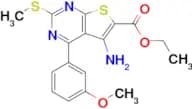Ethyl 5-amino-4-(3-methoxyphenyl)-2-(methylthio)thieno[2,3-d]pyrimidine-6-carboxylate