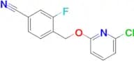 4-(((6-Chloropyridin-2-yl)oxy)methyl)-3-fluorobenzonitrile