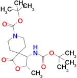 Tert-butyl (3S,4S)-4-((tert-butoxycarbonyl)amino)-3-methyl-1-oxo-2-oxa-8-azaspiro[4.5]decane-8-car…