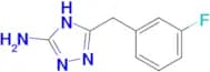 5-[(3-fluorophenyl)methyl]-4H-1,2,4-triazol-3-amine