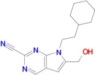 7-(2-Cyclohexylethyl)-6-(hydroxymethyl)-7H-pyrrolo[2,3-d]pyrimidine-2-carbonitrile
