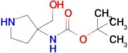 tert-Butyl N-[3-(hydroxymethyl)pyrrolidin-3-yl]carbamate