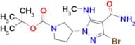 tert-Butyl (3R)-3-[3-bromo-4-carbamoyl-5-(methylamino)pyrazol-1-yl]pyrrolidine-1-carboxylate