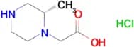 2-[(2S)-2-Methylpiperazin-1-yl]acetic acid hydrochloride