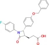 3-((2S,3R)-2-(4-(Benzyloxy)phenyl)-1-(4-fluorophenyl)-4-oxoazetidin-3-yl)propanoic acid