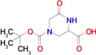 4-(tert-Butoxycarbonyl)-6-oxopiperazine-2-carboxylic acid