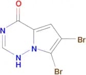 6,7-dibromo-1H,4H-pyrrolo[2,1-f][1,2,4]triazin-4-one