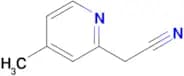 2-(4-Methylpyridin-2-yl)acetonitrile
