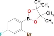 2-(2-Bromo-4-fluorophenyl)-4,4,5,5-tetramethyl-1,3,2-dioxaborolane