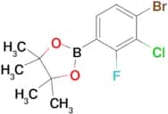 2-(4-Bromo-3-chloro-2-fluorophenyl)-4,4,5,5-tetramethyl-1,3,2-dioxaborolane
