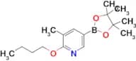 2-Butoxy-3-methyl-5-(4,4,5,5-tetramethyl-1,3,2-dioxaborolan-2-yl)pyridine