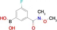 3-(N,O-Dimethylhydroxylaminocarbonyl)-5-fluorophenylboronic acid