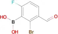 2-Brom-6-fluoro-3-formylphenylboronic acid
