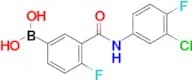 3-(3-Chloro-4-fluorophenylcarbamoyl)-4-fluorophenylboronic acid