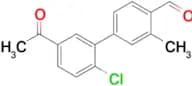 5'-Acetyl-2'-chloro-3-methyl-[1,1'-biphenyl]-4-carbaldehyde