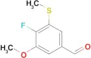 4-Fluoro-3-methoxy-5-(methylthio)benzaldehyde