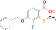 4-(Benzyloxy)-3-fluoro-2-(methylthio)benzoic acid