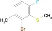 (2-Bromo-6-fluoro-3-methylphenyl)(methyl)sulfane
