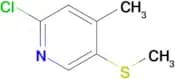 2-Chloro-4-methyl-5-(methylthio)pyridine