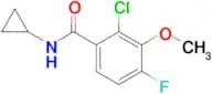 2-Chloro-N-cyclopropyl-4-fluoro-3-methoxybenzamide