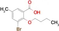 3-Bromo-2-butoxy-5-methylbenzoic acid