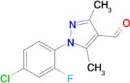 1-(4-Chloro-2-fluorophenyl)-3,5-dimethyl-1H-pyrazole-4-carbaldehyde