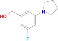 [3-Fluoro-5-(pyrrolidin-1-yl)phenyl]methanol