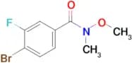 4-Bromo-3-fluoro-N-methoxy-N-methyl-benzamide