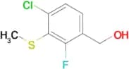 [4-Chloro-2-fluoro-3-(methylsulfanyl)phenyl]methanol