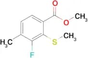 Methyl 3-fluoro-4-methyl-2-(methylsulfanyl)benzoate