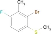 2-Bromo-4-fluoro-3-methyl-1-(methylthio)-benzene