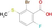2-Bromo-6-fluoro-3-(methylsulfanyl)benzoic acid