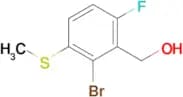 (2-Bromo-6-fluoro-3-methylsulfanylphenyl)methanol