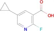 5-Cyclopropyl-2-fluoropyridine-3-carboxylic acid