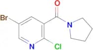 5-Bromo-2-chloro-3-(pyrrolidine-1-carbonyl)pyridine