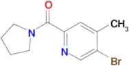 5-Bromo-4-methyl-2-(pyrrolidin-1-ylcarbonyl)pyridine