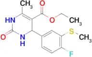 Ethyl 4-(4-fluoro-3-methylthiophenyl)-6-methyl-2-oxo-1,2,3,4-tetrahydropyrimidine-5-carboxylate