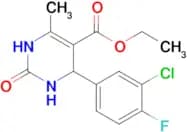 Ethyl 4-(3-chloro-4-fluorophenyl)-6-methyl-2-oxo-1,2,3,4-tetrahydropyrimidine-5-carboxylate