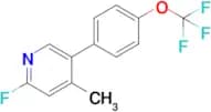 2-Fluoro-4-methyl-5-(4-(trifluoromethoxy)phenyl)pyridine