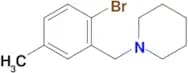 1-(2-Bromo-5-methylbenzyl)piperidine