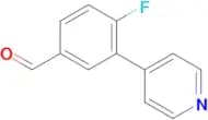4-Fluoro-3-(pyridin-4-yl)benzaldehyde