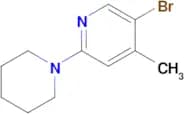 5-Bromo-4-methyl-2-(1-piperidinyl)pyridine