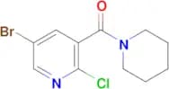 5-bromo-2-chloro-3-[(piperidin-1-yl)carbonyl]pyridine