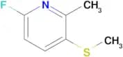 6-Fluoro-2-methyl-3-(methylthio)pyridine