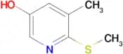 5-Methyl-6-(methylthio)pyridin-3-ol